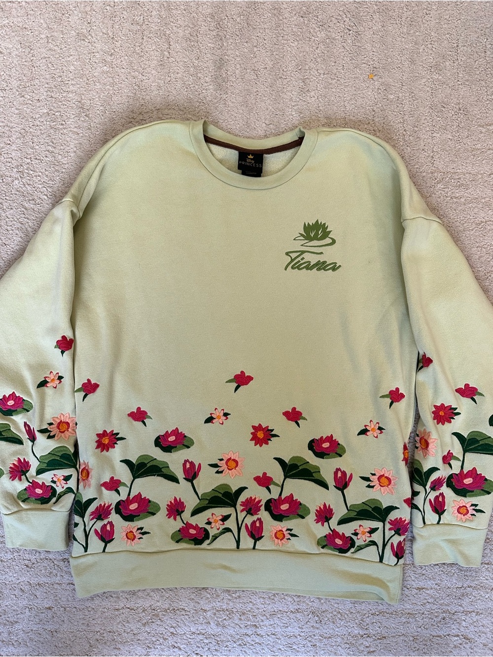 Disney Tiana Floral Crewneck Sweatshirt